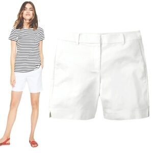 Boden Richmond White Chino Shorts Women’s Size 8